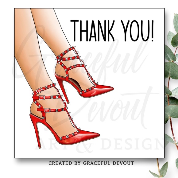 Thank You!- 2" Sticker [GD136-48] - Picture 1 of 5